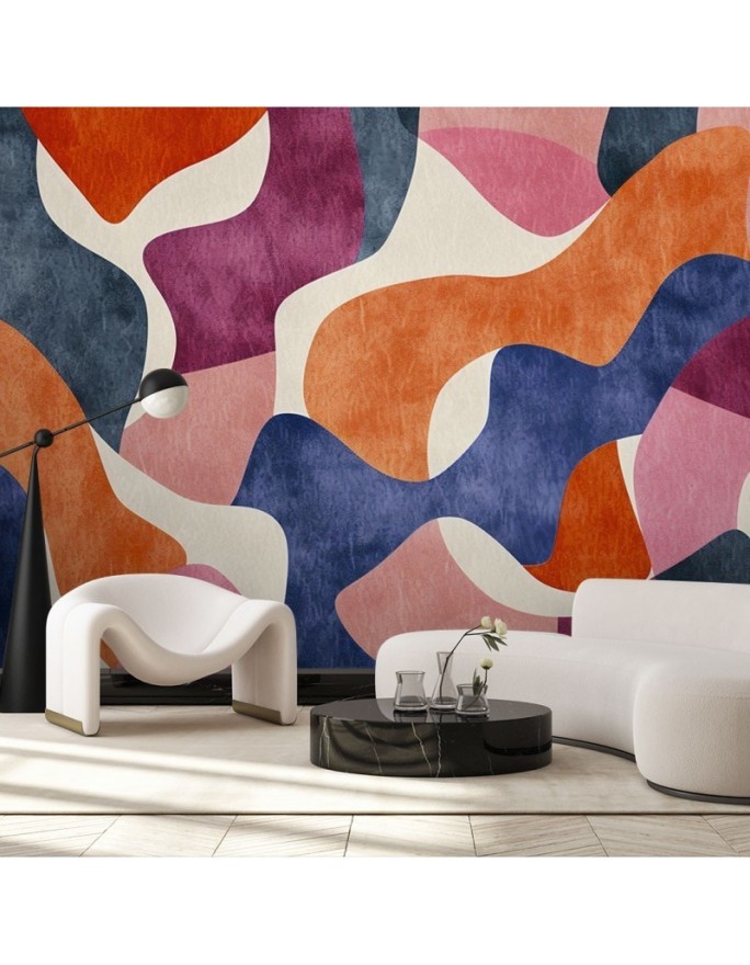 Wall mural for bedroom - Modern colorful abstraction | FEEBY