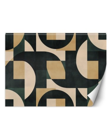 Wall mural for bedroom - Retro abstract mosaic | FEEBY