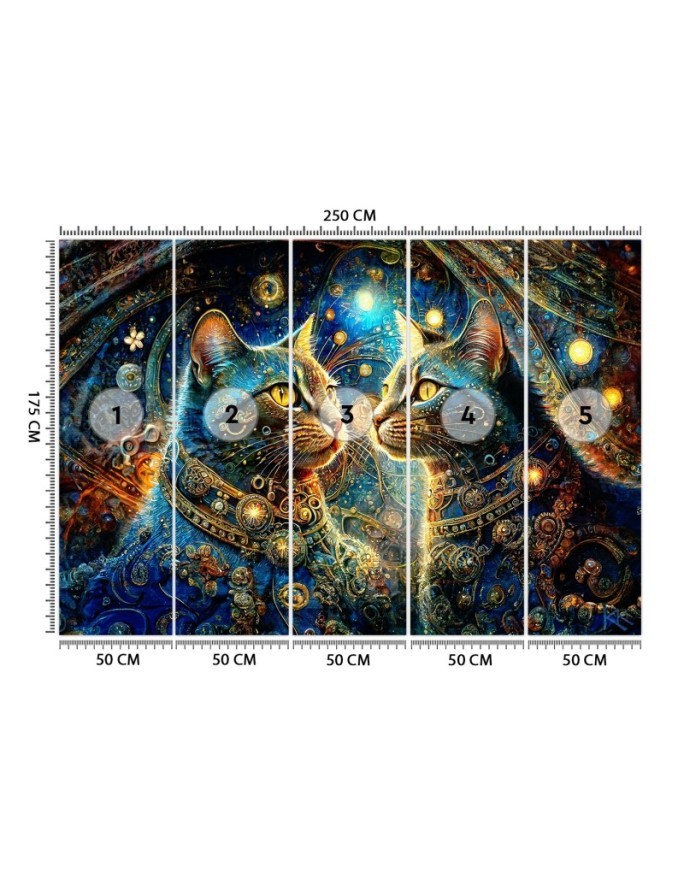 Fototapeta ścienna - Kot Zwierzęta Abstrakcja | Feeby.pl