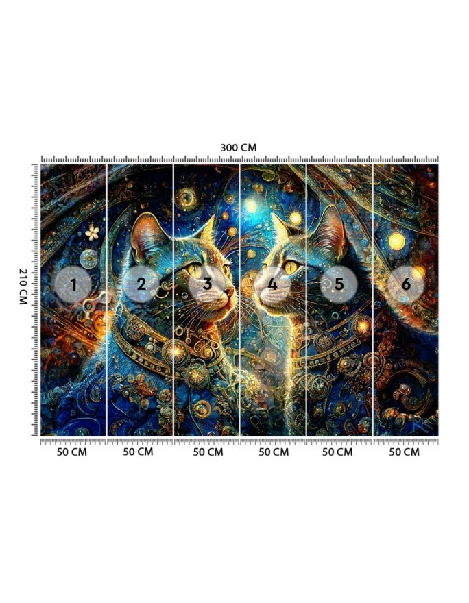 Fototapeta ścienna - Kot Zwierzęta Abstrakcja | Feeby.pl