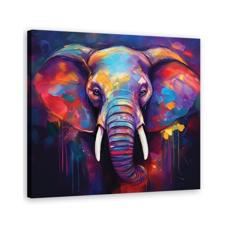 Obraz drukowany - Słoń Zwierzęta Pop Art | Feeby.pl