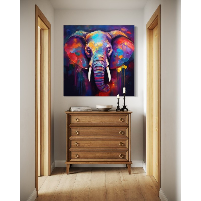 Obraz drukowany - Słoń Zwierzęta Pop Art | Feeby.pl