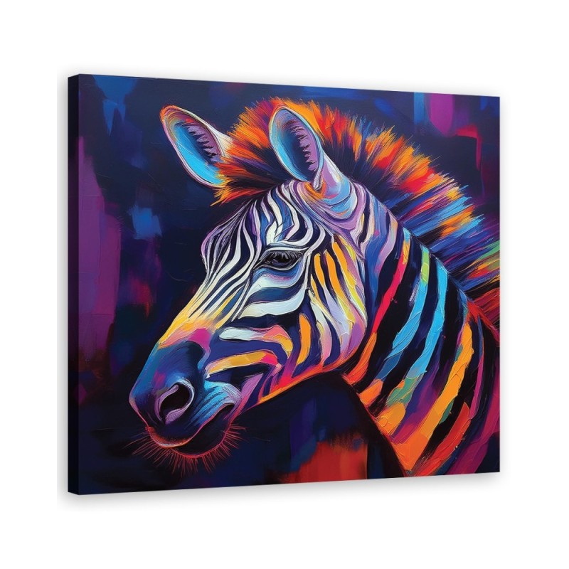 Obraz na płótnie nowoczesny - Zebra Zwierzę Pop Art | Feeby.pl