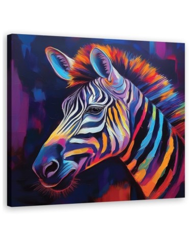 Obraz na płótnie nowoczesny - Zebra Zwierzę Pop Art | Feeby.pl