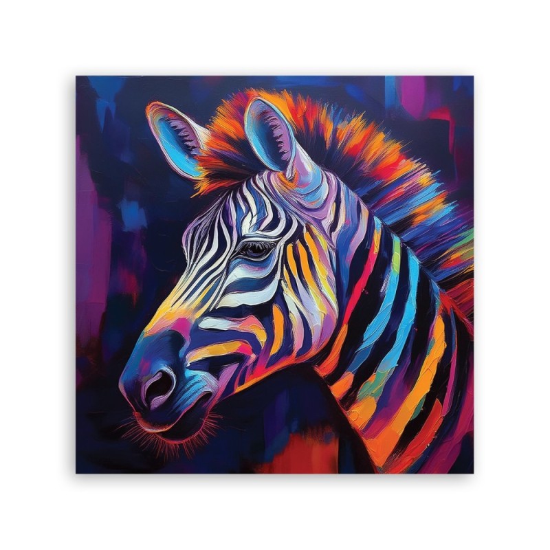 Obraz na płótnie nowoczesny - Zebra Zwierzę Pop Art | Feeby.pl