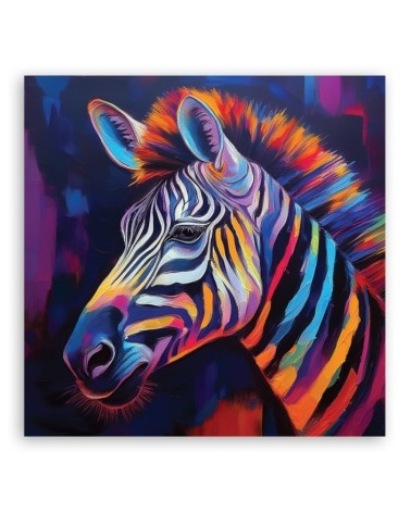 Obraz na płótnie nowoczesny - Zebra Zwierzę Pop Art | Feeby.pl