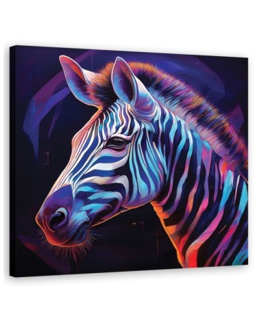 Stylowe obrazy ścienne - Kolorowe Zwierzęta Zebry | Feeby.pl