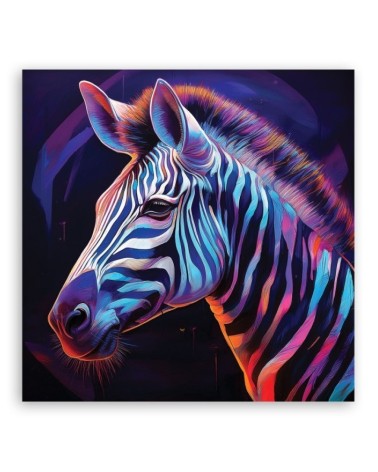 Stylowe obrazy ścienne - Kolorowe Zwierzęta Zebry | Feeby.pl