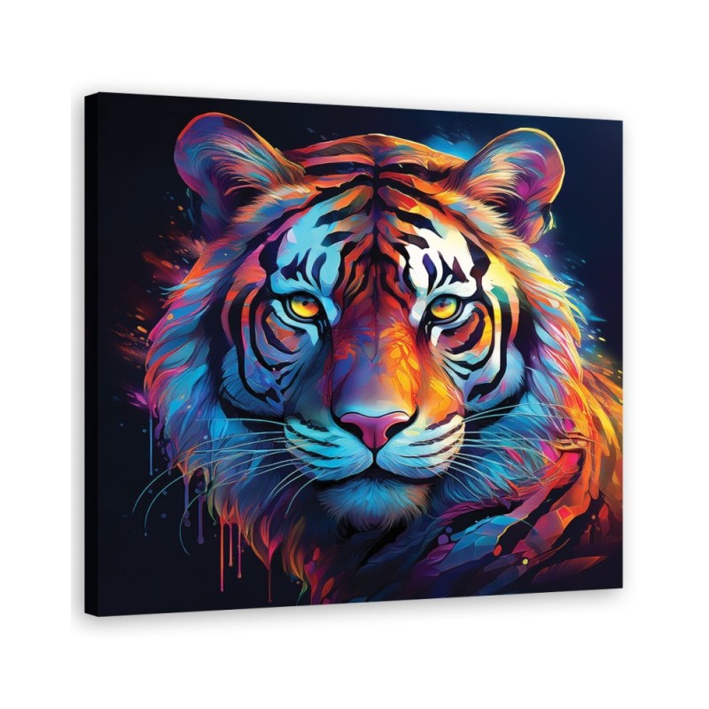 Stylowe obrazy ścienne - Tygrys Pop Art Kolorowy | Feeby.pl