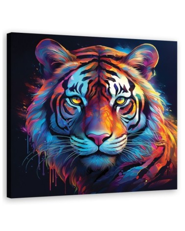 Stylowe obrazy ścienne - Tygrys Pop Art Kolorowy | Feeby.pl