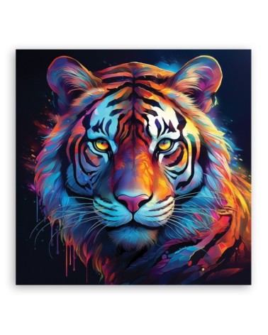 Stylowe obrazy ścienne - Tygrys Pop Art Kolorowy | Feeby.pl
