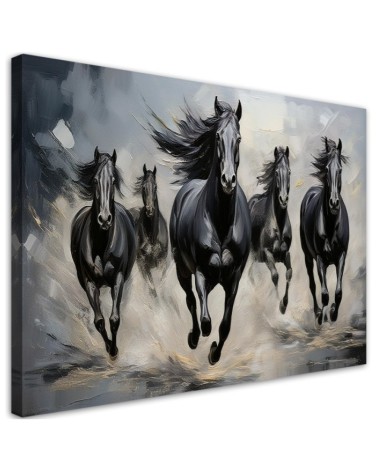 Nowoczesny obraz na płótnie - Zwierzęta Czarne | Feeby.pl