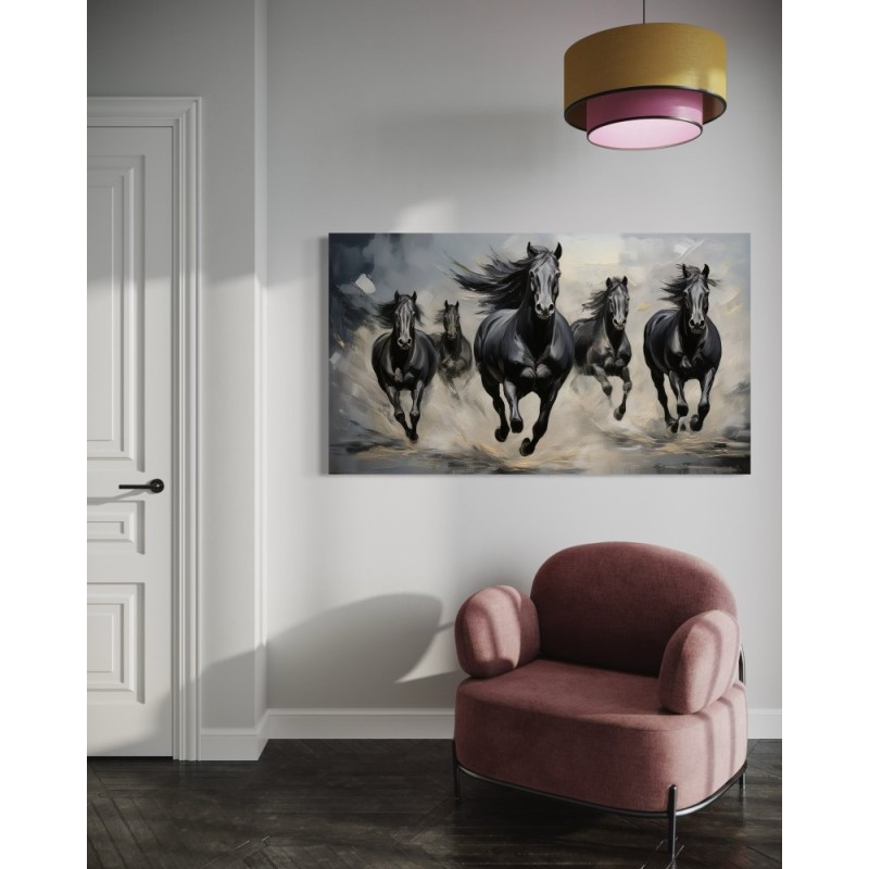 Nowoczesny obraz na płótnie - Zwierzęta Czarne | Feeby.pl