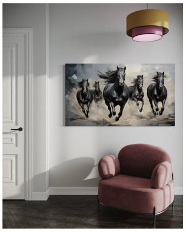 Nowoczesny obraz na płótnie - Zwierzęta Czarne | Feeby.pl