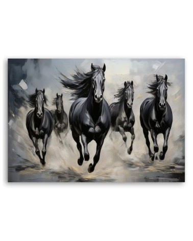 Nowoczesny obraz na płótnie - Zwierzęta Czarne | Feeby.pl