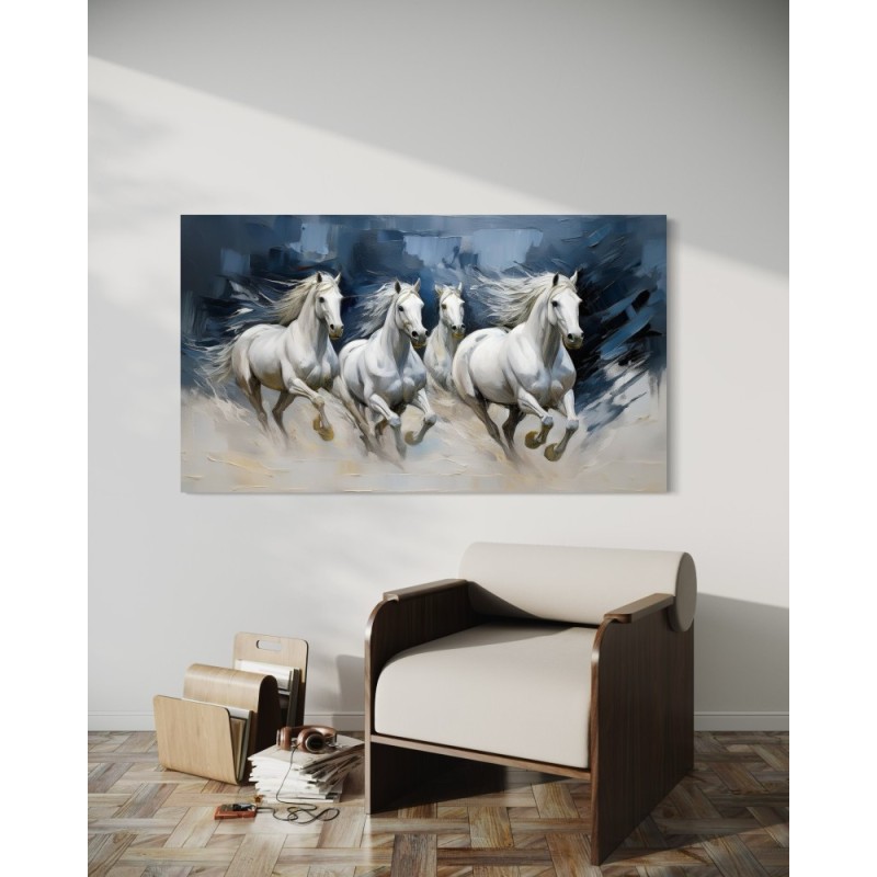 Obraz drukowany - Koń Zwierzęta Biały | Feeby.pl