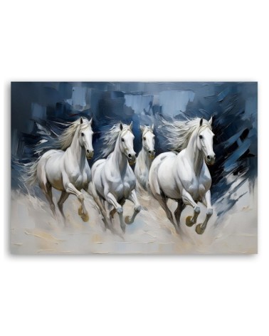 Obraz drukowany - Koń Zwierzęta Biały | Feeby.pl