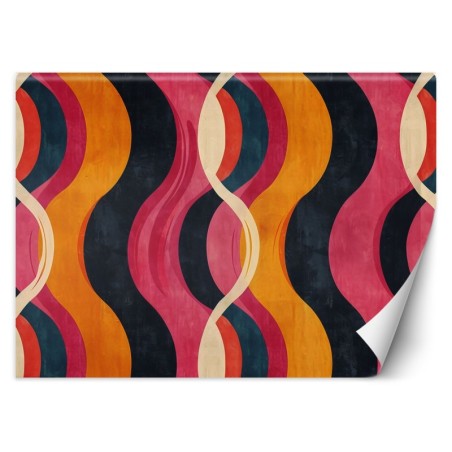 Nowoczesna fototapeta - Fale Abstrakcja Retro | Feeby.pl