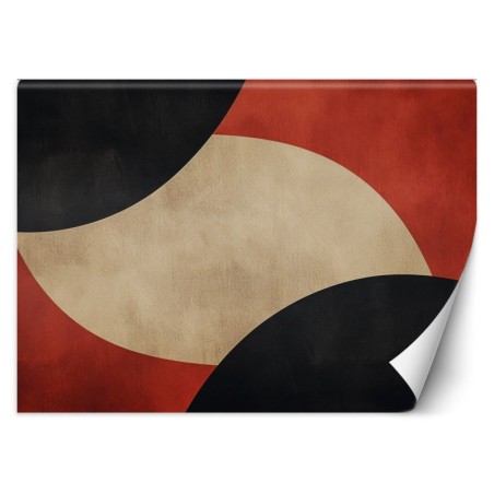 Stylowa fototapeta - Okrągłe vintage kształty abstrakcja | Feeby.pl