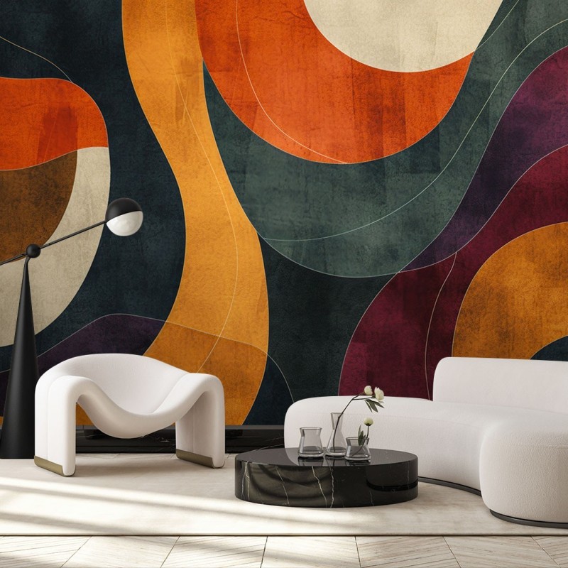 Fototapeta do salonu - Nowoszesne kształty geometria | Feeby.pl