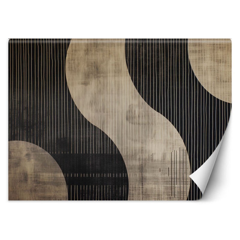 Fototapeta do sypialni - Abstrakcyjne kształty retro | Feeby.pl