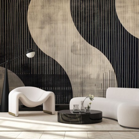 Fototapeta do sypialni - Abstrakcyjne kształty retro | Feeby.pl