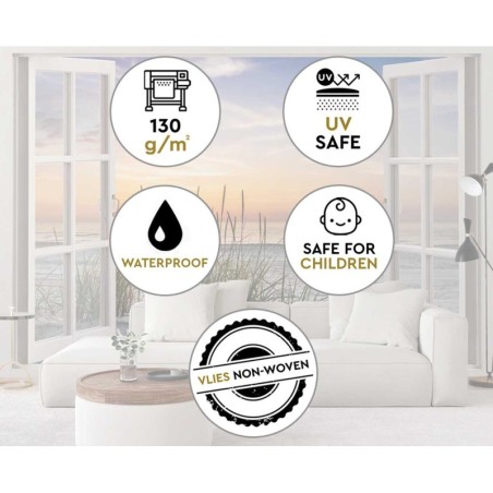 Fototapeta do sypialni - Abstrakcyjne kształty retro | Feeby.pl