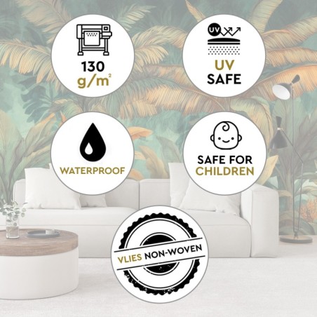 Fototapete - Palmen in einer Dschungellandschaft | Feeby