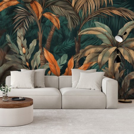 Fototapete - Palmen in einer Dschungellandschaft | Feeby