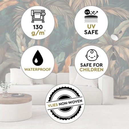 Fototapete - Palmen in einer Dschungellandschaft | Feeby