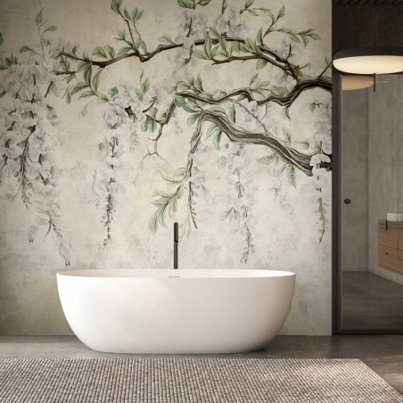 Stilvolle Fototapete - Hängende Blumen Minimalismus | Feeby