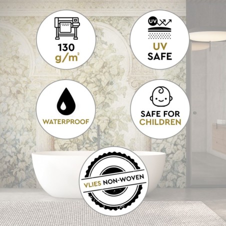 Fototapete - Säulen Efeupflanzen | Feeby