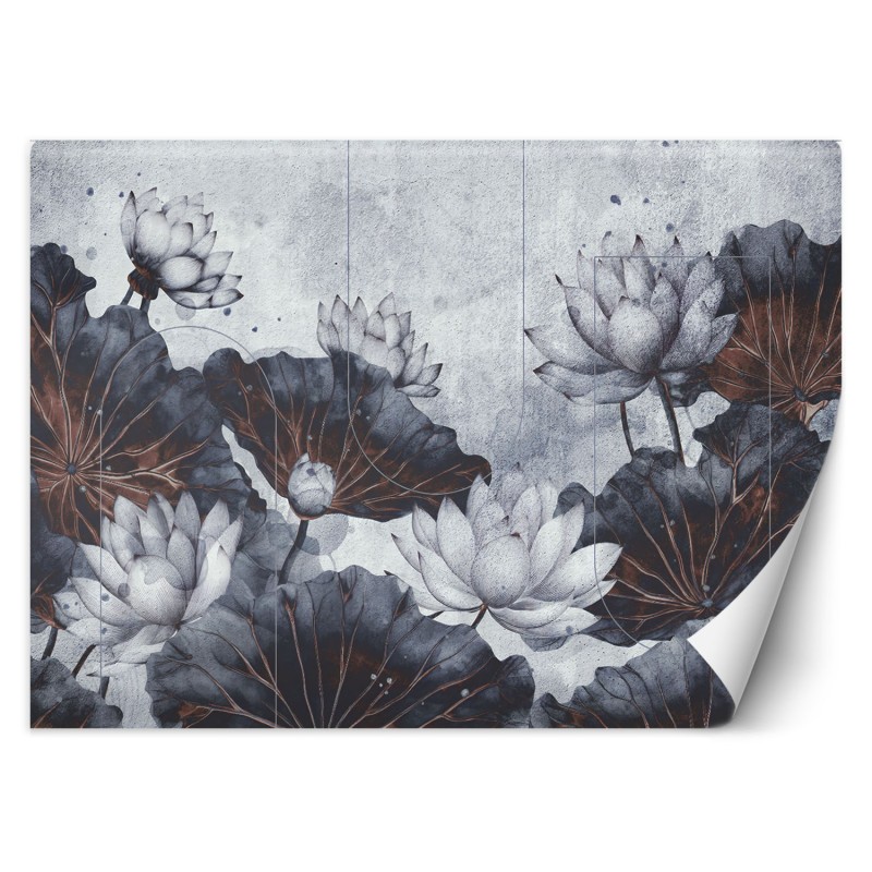 Moderne Fototapete - Blumen abstrakt konkret | Feeby