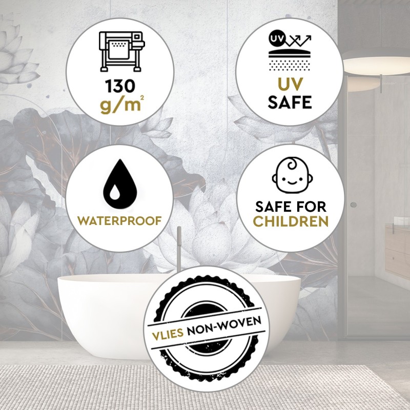 Moderne Fototapete - Blumen abstrakt konkret | Feeby