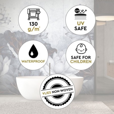 Moderne Fototapete - Blumen abstrakt konkret | Feeby