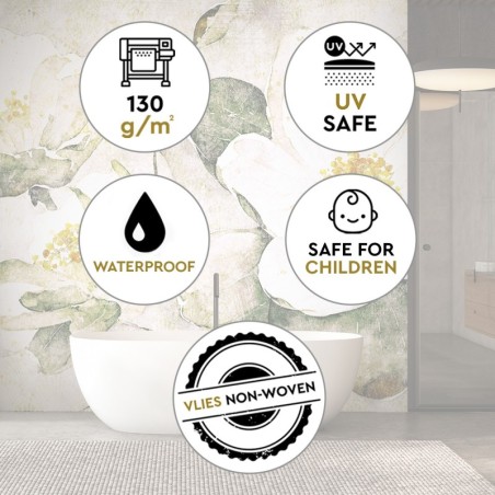 Fototapete - Weiße Blumen Natur | Feeby