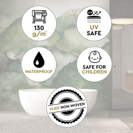 Fototapete - Grüne Lotosblätter | Feeby