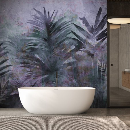 Fototapete - Tropische violette Blätter | Feeby