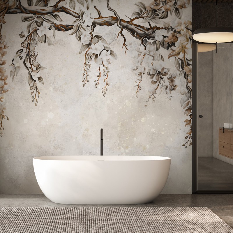 Modische Fototapete - Akazienblüten | Feeby