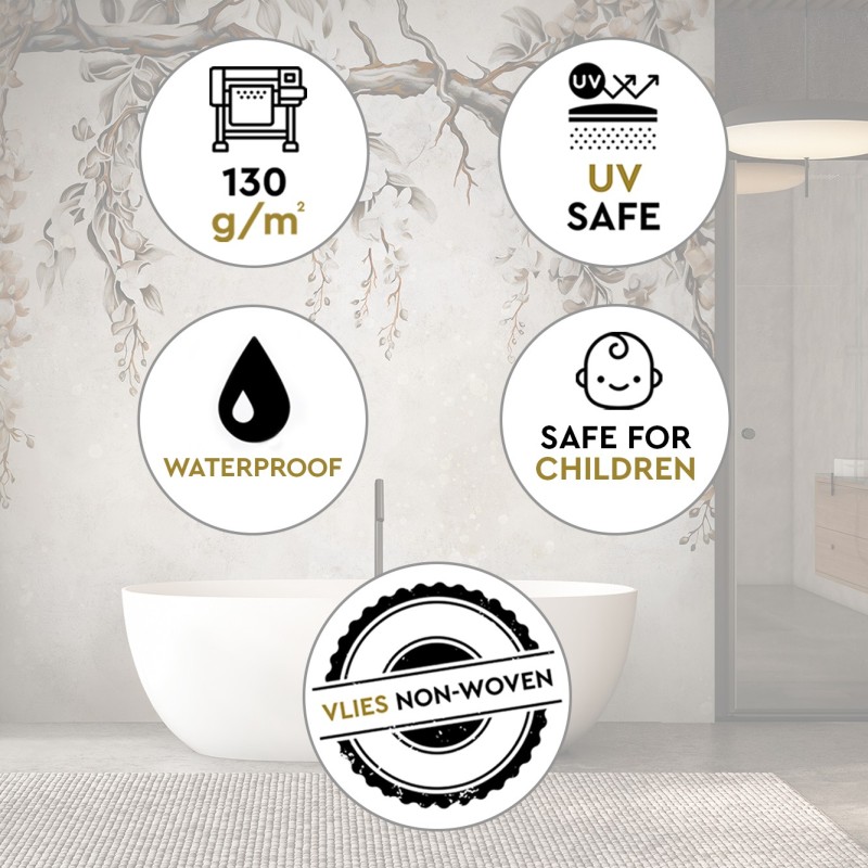 Modische Fototapete - Akazienblüten | Feeby