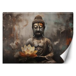 Stilvolle Fototapete - Meditierender Buddha abstrakt | Feeby