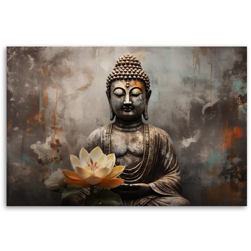 Stilvolle Fototapete - Meditierender Buddha abstrakt | Feeby