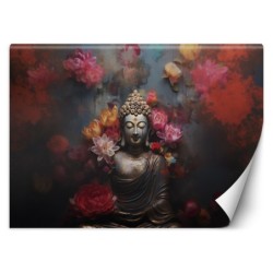 Stilvolle Fototapete - Buddha Zen Blumen abstrakt | Feeby
