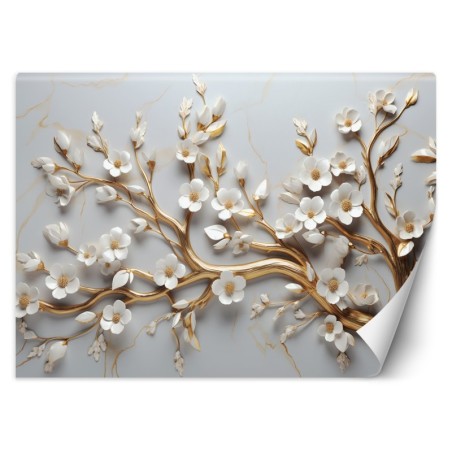 Fototapeta 3D - Kwiat magnolii glamour | FEEBY