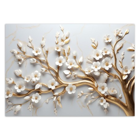 Fototapeta 3D - Kwiat magnolii glamour | FEEBY