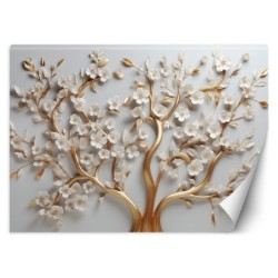 Modische Fototapete - Goldener Baum | Feeby