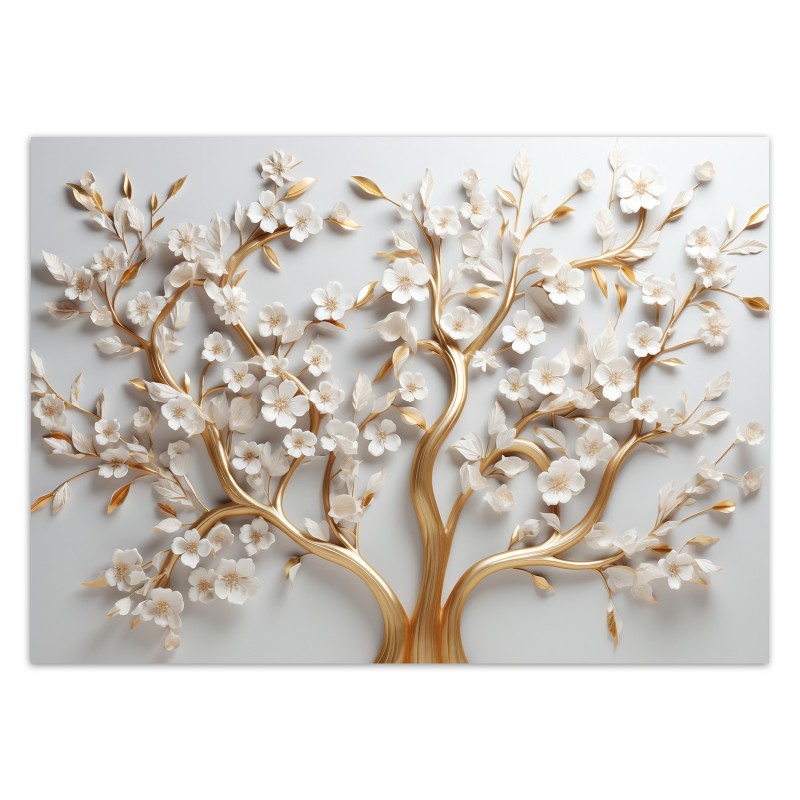 Modische Fototapete - Goldener Baum | Feeby