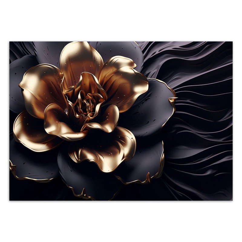 Fototapete - Goldene Blume | Feeby