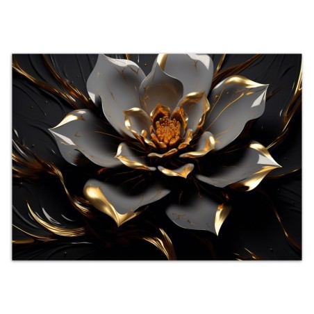 Stilvolle Fototapete - Lotusblume abstrakt | Feeby