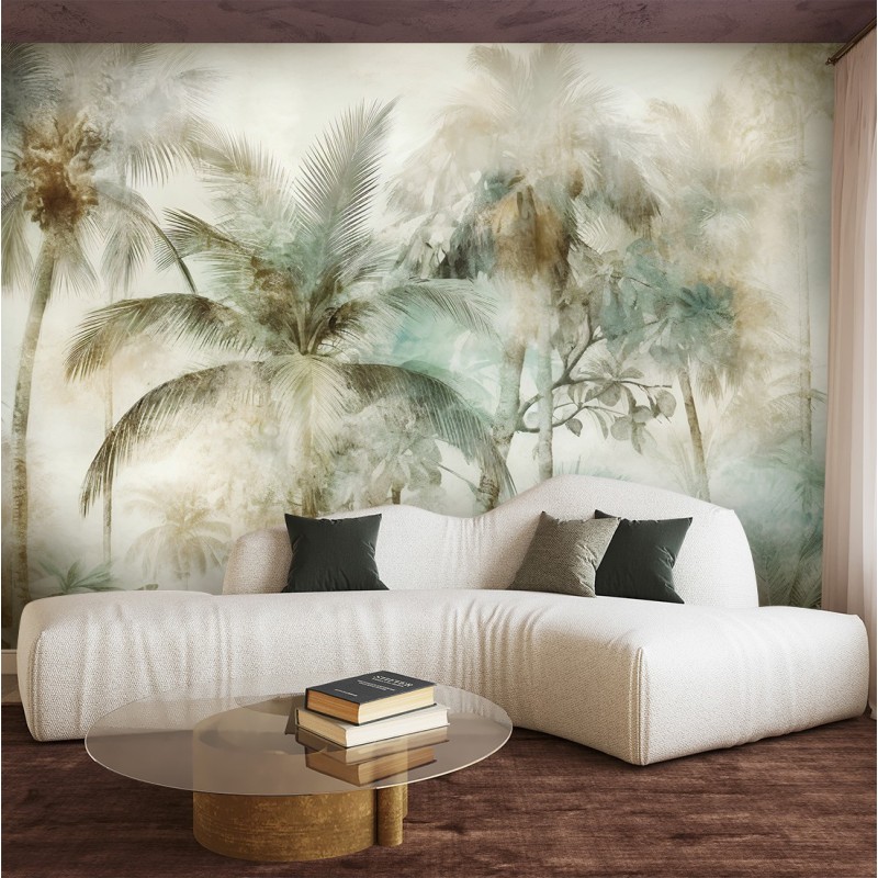 Fototapeta do salonu - Tropikalne palmy vintage | FEEBY